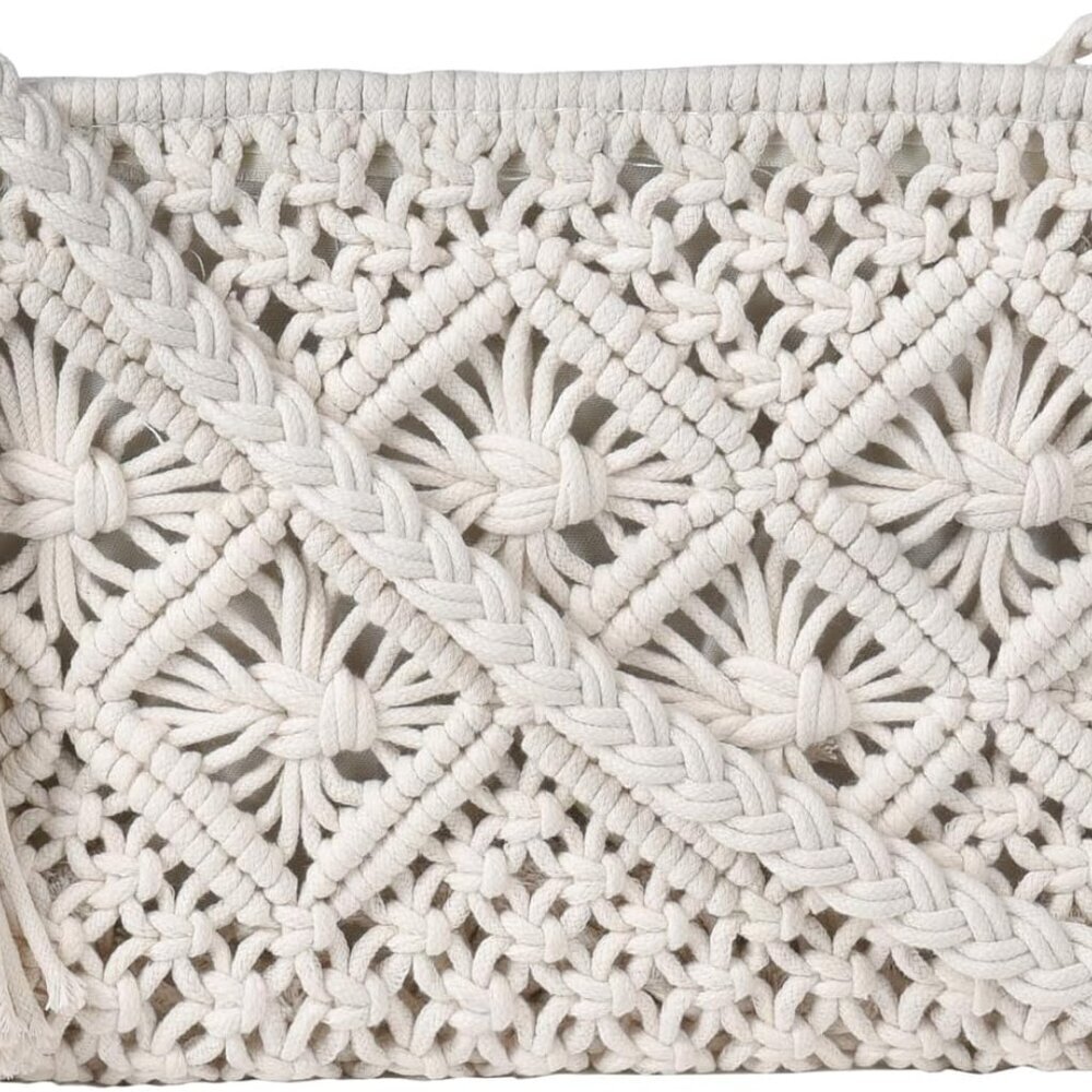 Boho Crocheted Purses: Summer Beach Crossbody and Boho Shoulder Bags with Tassel